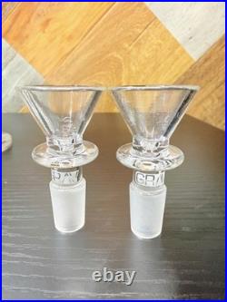 2x 17-Inch Single Perc Straight Tube GRAV Water Pipe for Smoking