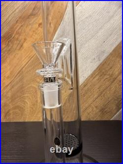 2x 17-Inch Single Perc Straight Tube GRAV Water Pipe for Smoking