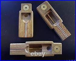 3.5 Wood Wooden Smoking Tobacco Hand Pipe With Stash Chamber THE BOX Smokless