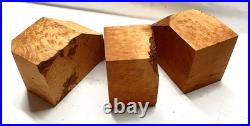 3 Briar Burl Pipe Making Wood Blocks Briar Ebauchon R Type Smoking Pipa Lumber