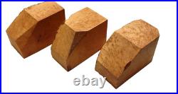 3 Briar Burl Pipe Making Wood Blocks Briar Ebauchon R Type Smoking Pipa Lumber