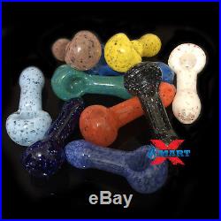 3 INCH Assorted FRIT TOBACCO Smoking Pipe Herb Bowl Glass Hand Pipes (GP-1)