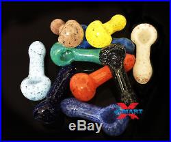 3 INCH Assorted FRIT TOBACCO Smoking Pipe Herb Bowl Glass Hand Pipes (GP-1)