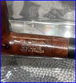 3 NOS Vintage GOLDIE Briar Wood Tobacco Pipes Made In France Unsmoked Beauties