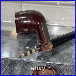 3 NOS Vintage GOLDIE Briar Wood Tobacco Pipes Made In France Unsmoked Beauties