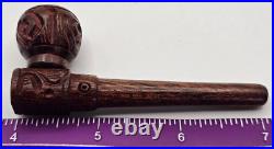 3 Rosewood Hand Smoking Pipe with Flower- MSRP $5.99 Case of 100 for Reselling