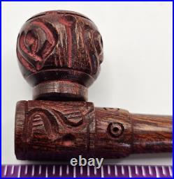 3 Rosewood Hand Smoking Pipe with Flower- MSRP $5.99 Case of 100 for Reselling