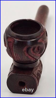 3 Rosewood Hand Smoking Pipe with Flower- MSRP $5.99 Case of 100 for Reselling