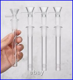 4Pcs 4.5 Glass Downstem with 14mm Male Bowl Hookah Water Smoking Pipe Bong