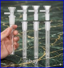 4Pcs 4.5 Glass Downstem with 14mm Male Bowl Hookah Water Smoking Pipe Bong