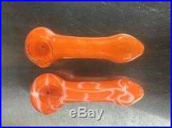 4.5 GLASS PIPE TOBACCO HERB TWO (2) FOR $11 Smoking Pipe bowl Glass hand pipes