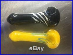 4.5 GLASS PIPE TOBACCO HERB TWO (2) FOR $11 Smoking Pipe bowl Glass hand pipes
