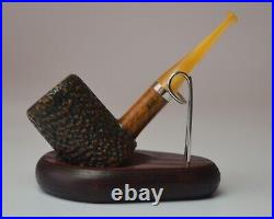 4.8' Briar POKER rusticated artisan handmade ukrainian smoking tobacco KAFpipe