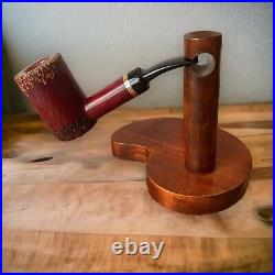 4.8' Briar POKER rusticated smoking tobacco wooden handmade artisan KAFpipe? 749
