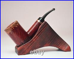 4.8' Briar POKER rusticated smoking tobacco wooden handmade artisan KAFpipe? 749