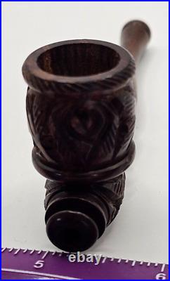 4 Rosewood Hand Smoking Pipe with Carb MSRP $7.99 Case of 100 for Reselling