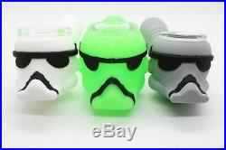 4 Star Wars Smoking Silicon Hand Pipe with glass bowl