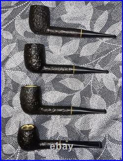 4 Vintage NOS Yello-Bole Imperial Tobacco Pipes Honey Caked Unsmoked Briar Wood