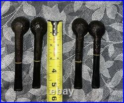 4 Vintage NOS Yello-Bole Imperial Tobacco Pipes Honey Caked Unsmoked Briar Wood