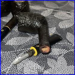 4 Vintage NOS Yello-Bole Imperial Tobacco Pipes Honey Caked Unsmoked Briar Wood