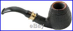 4th Generation 1897 Dark Porter Black Rustic Full Bent Smoking Pipe 7958K