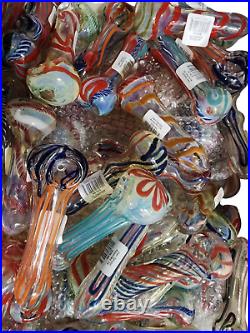 50 heavy duty glass pipes 4/3.5 Pipe Smoking glass pipes bulk deal wholesale