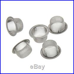 5 Pcs Stainless Steel Metal Filters for Crystal Smoking Pipe Replacement