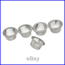 5 Pcs Stainless Steel Metal Filters for Crystal Smoking Pipe Replacement