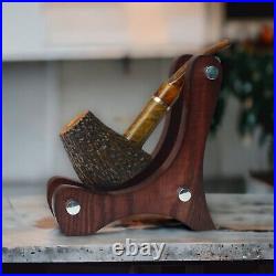 6.3' Briar POKER conical shape artisan freehand rusticated smoking tobacco pipe