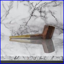 6.8' Briar poker hexagon rustic smoking tobacco artisan handmade straight pipe