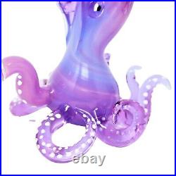 6 Lavender Kraken Octopus Water Pipe Collectible Tobacco Glass Smoking Bowl