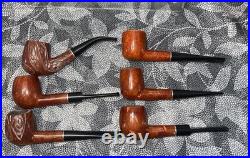 6 Vintage NOS Park Royal Imported Briar Wood Tobacco Unsmoked Pipes WOW LQQK