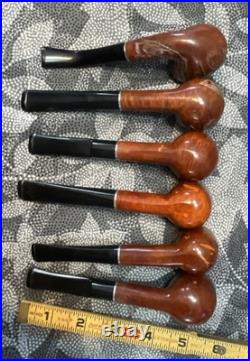 6 Vintage NOS Park Royal Imported Briar Wood Tobacco Unsmoked Pipes WOW LQQK