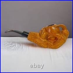 7.5' Freehand handcarved CLAWS apple bowl smoking tobacco VIP ukrainian KAF pipe
