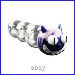 7 Cheshire Cat Glowing Typhoon TOBACCO Pipe (AMERICAN MADE Glass Hand Pipes)
