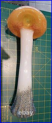 7 Handmade glass Mushroom smoking pipe with free gift Textured Bottom