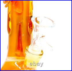 8.5 The Melting Honey Bee Glass Bong Tobacco Smoking Herb Water Pipes THB-102
