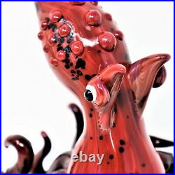 8 Brown Octopus Water Pipe Collectible Tobacco Glass Smoking Bowl Hand Pipes