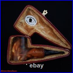 AGovem Handcarved Calcine Poker Meerschaum Smoking Tobacco Pipe Pipa AGM-1809