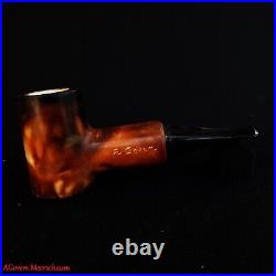 AGovem Handcarved Calcine Poker Meerschaum Smoking Tobacco Pipe Pipa AGM-1809