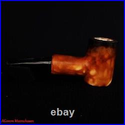 AGovem Handcarved Calcine Poker Meerschaum Smoking Tobacco Pipe Pipa AGM-1809