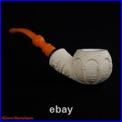 AGovem Ornament Handcarved Block Meerschaum Smoking Tobacco Pipe Pfeife AGM-1768
