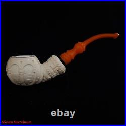 AGovem Ornament Handcarved Block Meerschaum Smoking Tobacco Pipe Pfeife AGM-1768