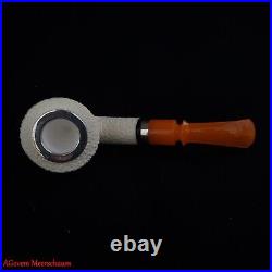 AGovem Ornament Handcarved Block Meerschaum Smoking Tobacco Pipe Pipa AGM-1756