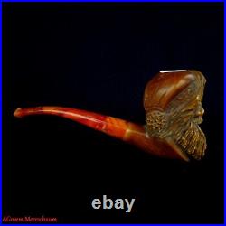 AGovem Unsmoked Santa Clause Block Meerschaum Smoking Tobacco Pipe, AGM-1546