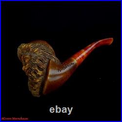AGovem Unsmoked Santa Clause Block Meerschaum Smoking Tobacco Pipe, AGM-1546