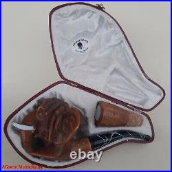 AGovem XL ELEPHANT and COLORING BOWL Meerschaum Smoking Tobacco Pipe AGM-1779