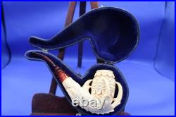 A Turkish Made Eagle Claw Meerschaum Smoking Pipe New in it's Original Case