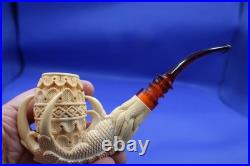 A Turkish Made Eagle Claw Meerschaum Smoking Pipe New in it's Original Case