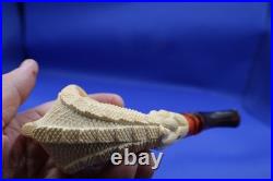 A Turkish Made Eagle Claw Meerschaum Smoking Pipe New in it's Original Case